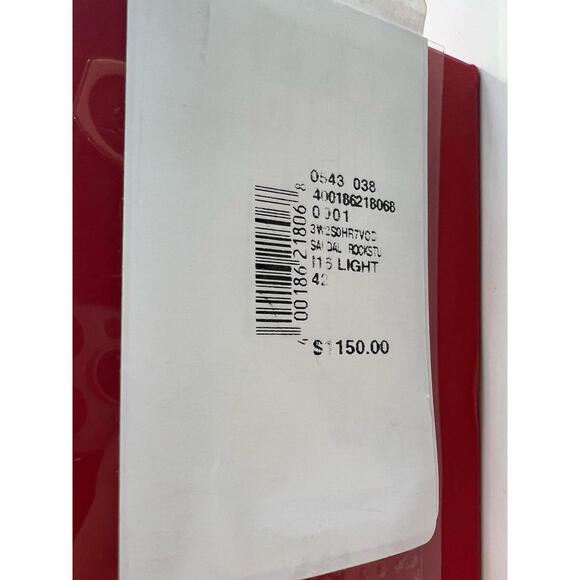 $1150 VALENTINO Garavani Platinum Rockstud Open Toe Plexi Heel Sandals Size 42 - Picture 13 of 16